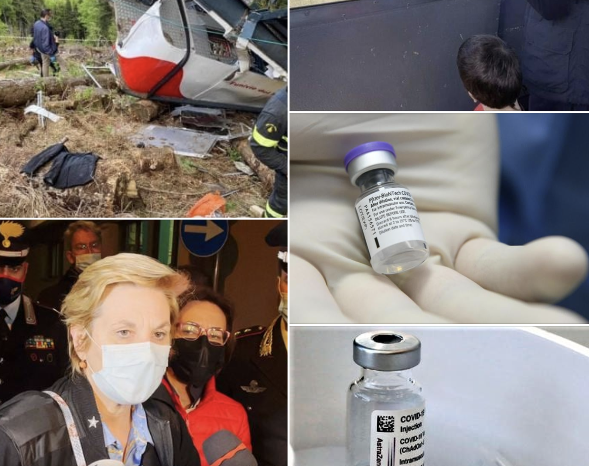 #Tanomattinale 26 maggio 2021: funivia, il gesto consapevole e i tre fermati, Eitan verso il risveglio, Sicilia, vaccino ai maturandi