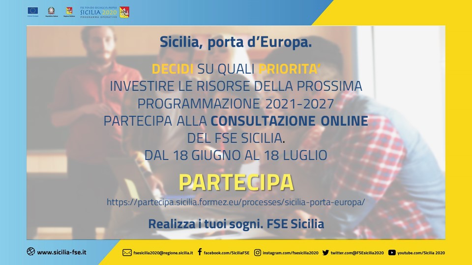 Fse, un questionario per disegnare la nuova programmazione della Regione