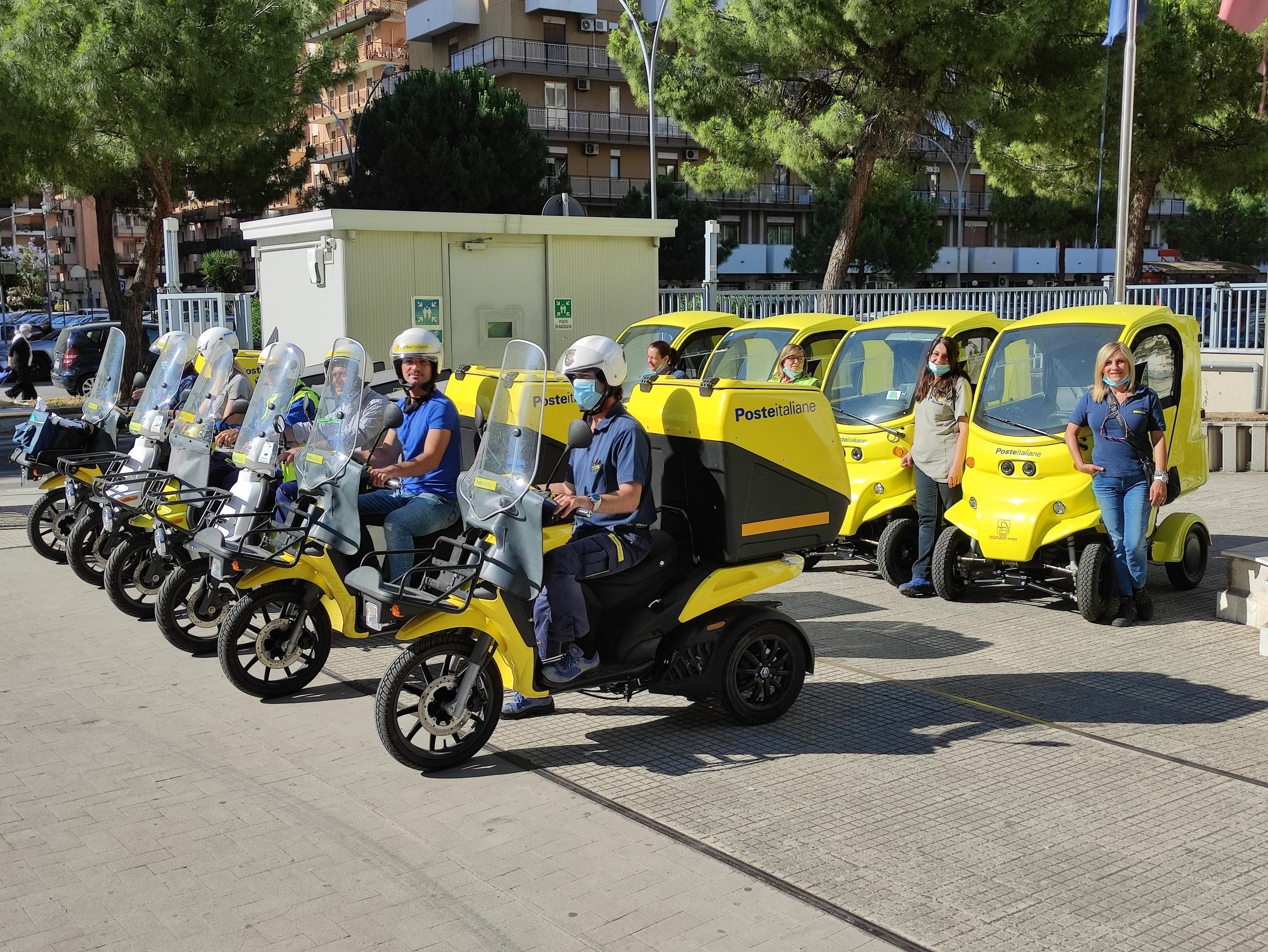 Poste Italiane, in Sicilia in servizio i nuovi mezzi green