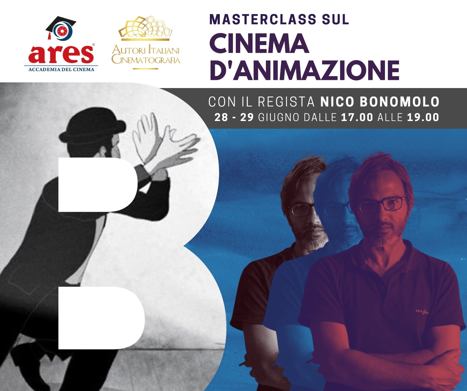 Ares: la Masterclass sul Cinema Animato con il regista Nico Bonomolo