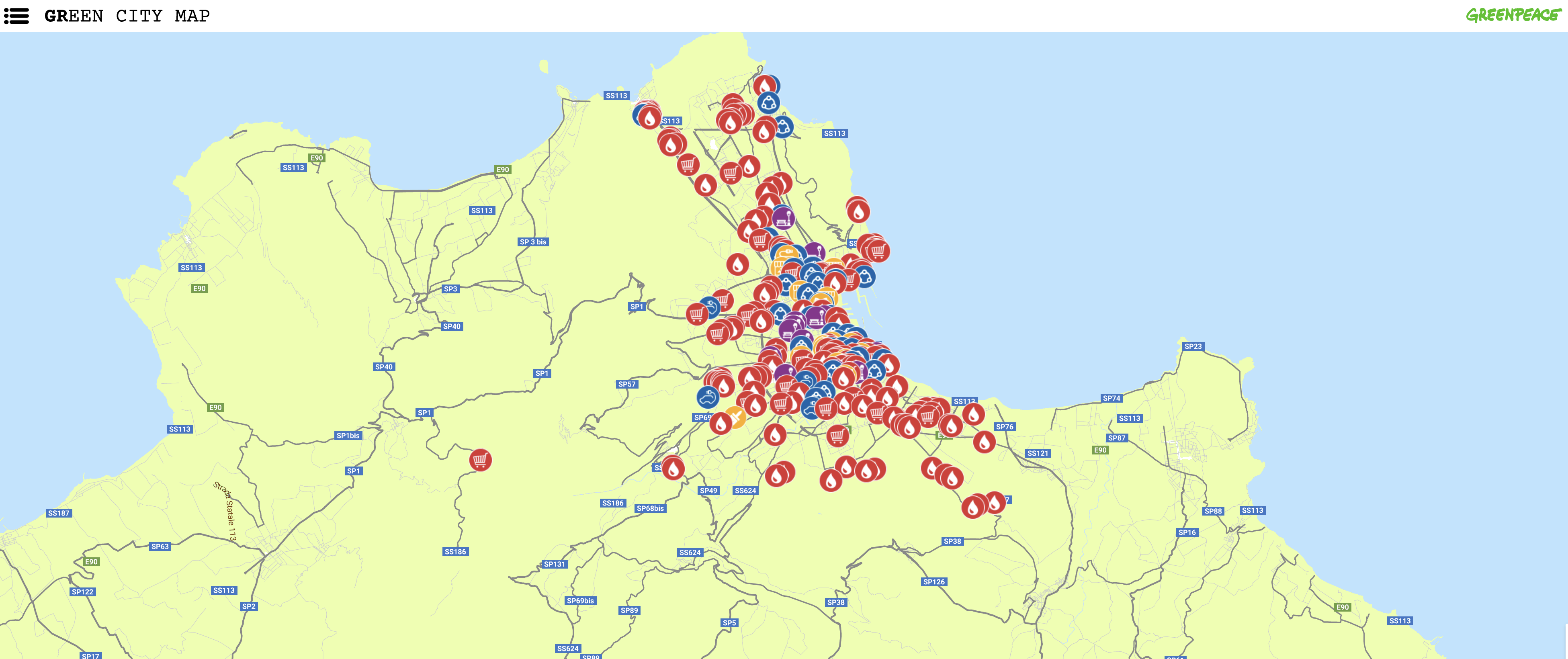 Greenpeace, anche a Palermo la eco mappa intellettiva per una vita più sostenibile
