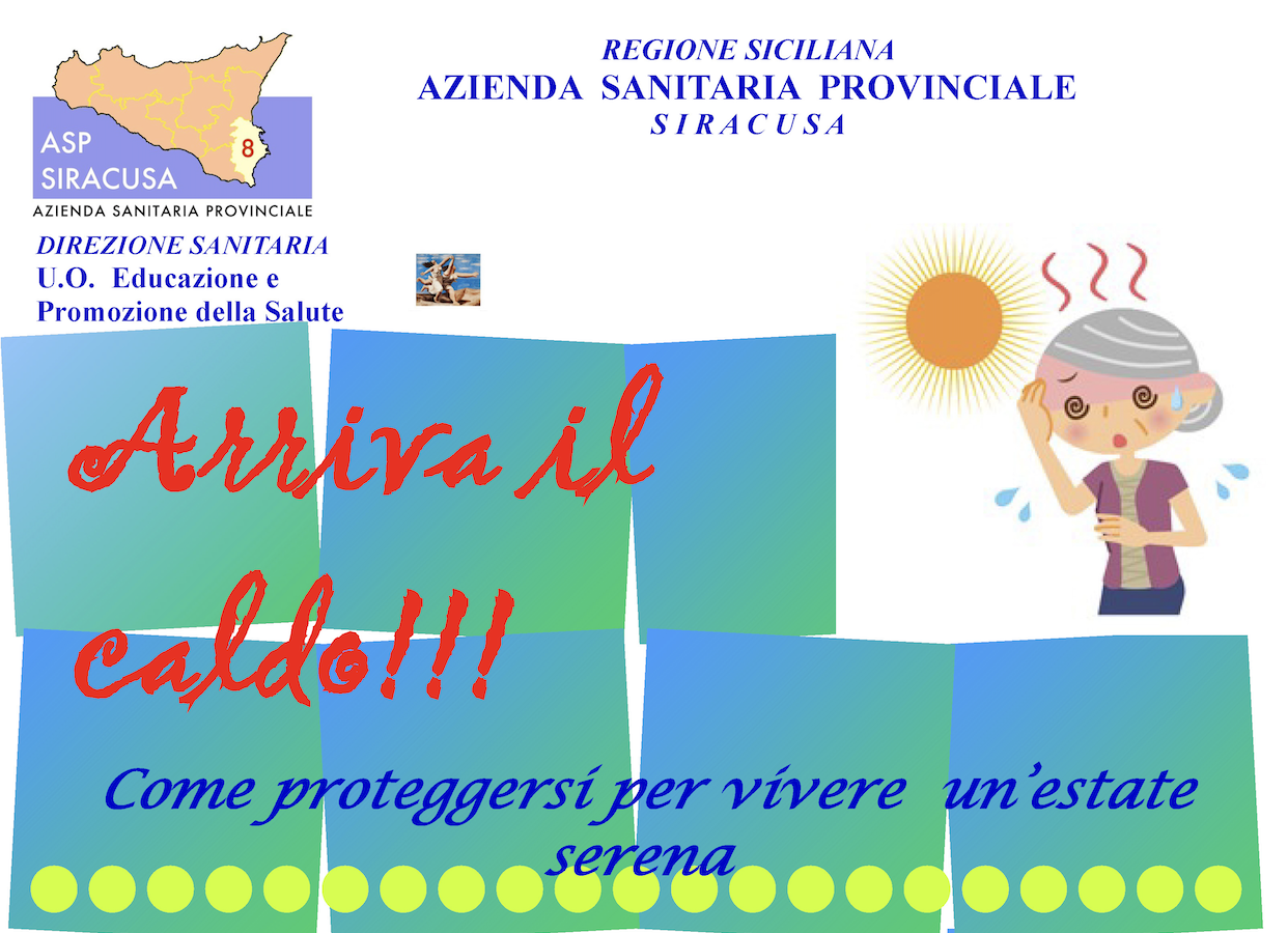 Emergenza caldo, Asp di Siracusa spiega come proteggersi