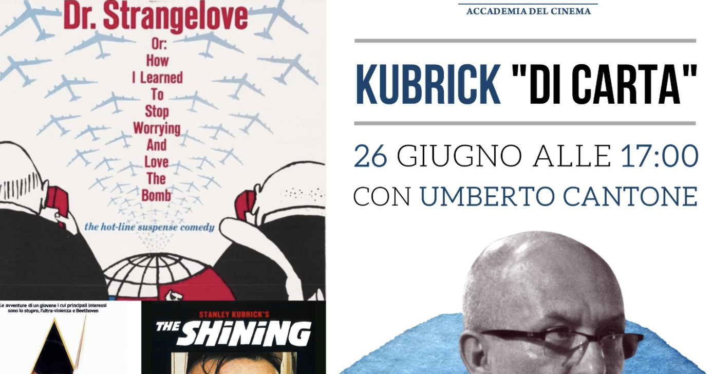 “Kubrick di carta” seminario curato dal regista Umberto Cantone