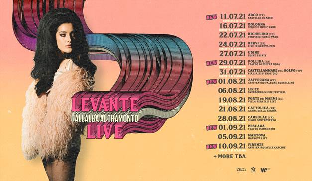 Levante in concerto in Sicilia al Teatro Pietra Rosa di Pollina (Pa)