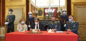 Siglato tra il Comandante Provinciale della Guardia di Finanza di Palermo, Generale di Brigata...