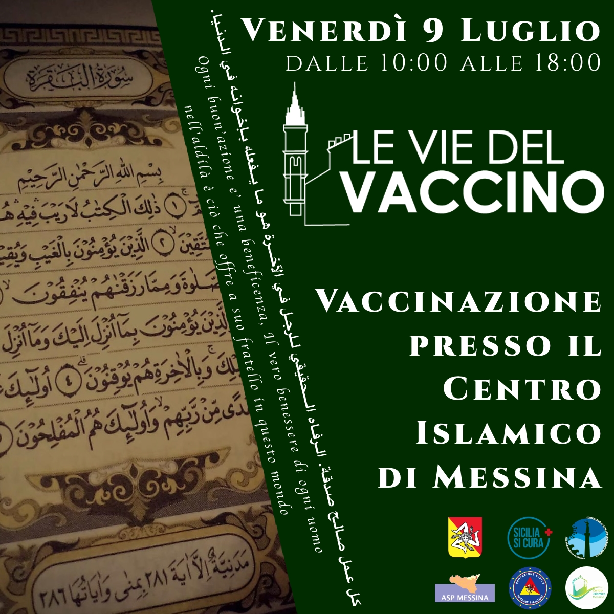 Una giornata di vaccinazioni presso il Centro Islamico di Messina