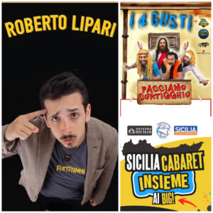 Riparte come ogni anno la rassegna di eventi di Cabaret a Pollina e Finale di Pollina. Tre eventi...