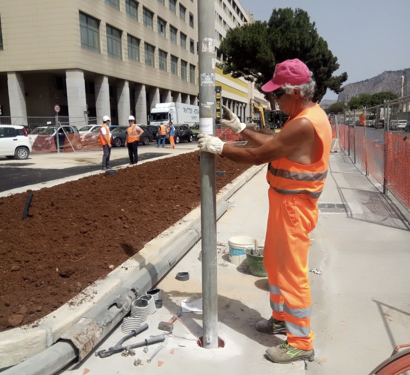 Rimozione cantiere e assetto dei semafori dell’incrocio Crispi-Amari