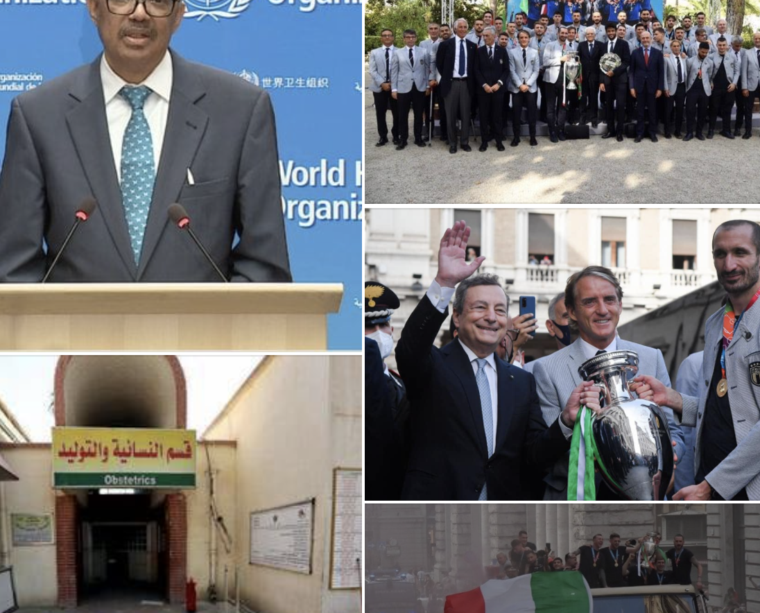 #Tanomattinale 13 luglio 2021: Delta, l’allarme OMS, strage in ospedale Covid Nassirya, i tifosi Mattarella e Draghi, Alfonso Giordano