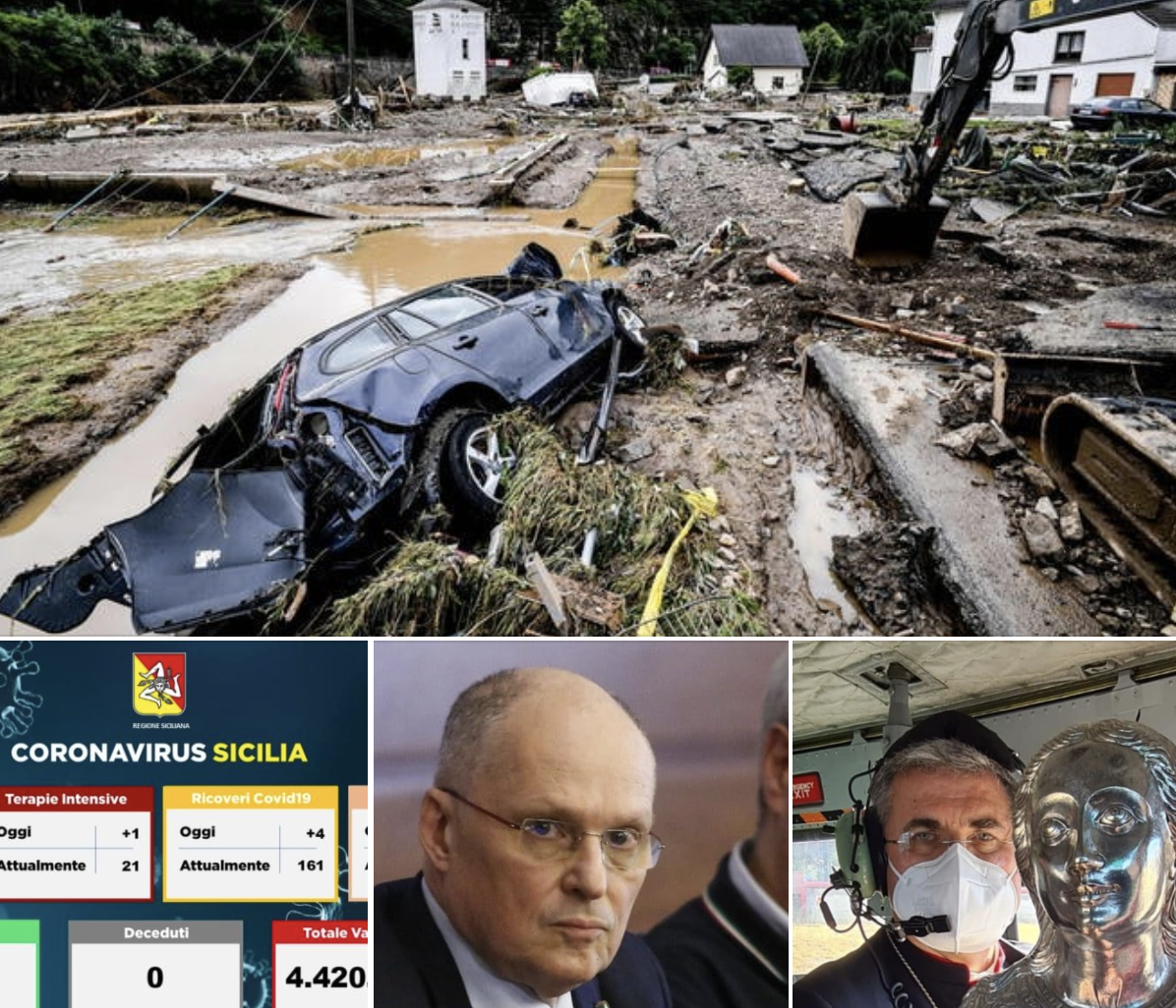 #Tanomattinale 16 luglio 2021: disastri, contagi, paure, orrori