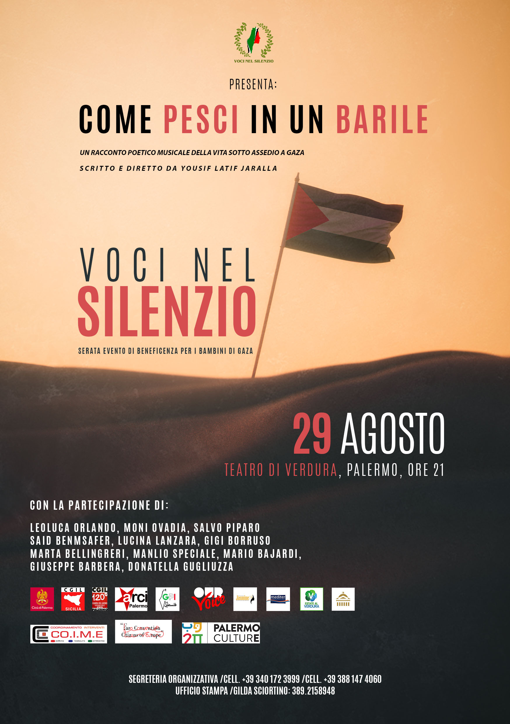 “Come pesci in un barile”, l’evento organizzato per i bambini di Gaza