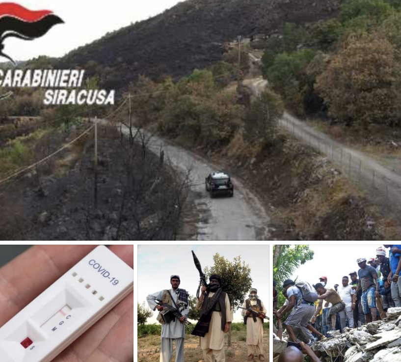 Tanomattinale 15 agosto 2021: arrestati prima del “grande incendio” di Ferragosto; la infausta catena dei test rapidi; povero Afghanistan; povera Haiti