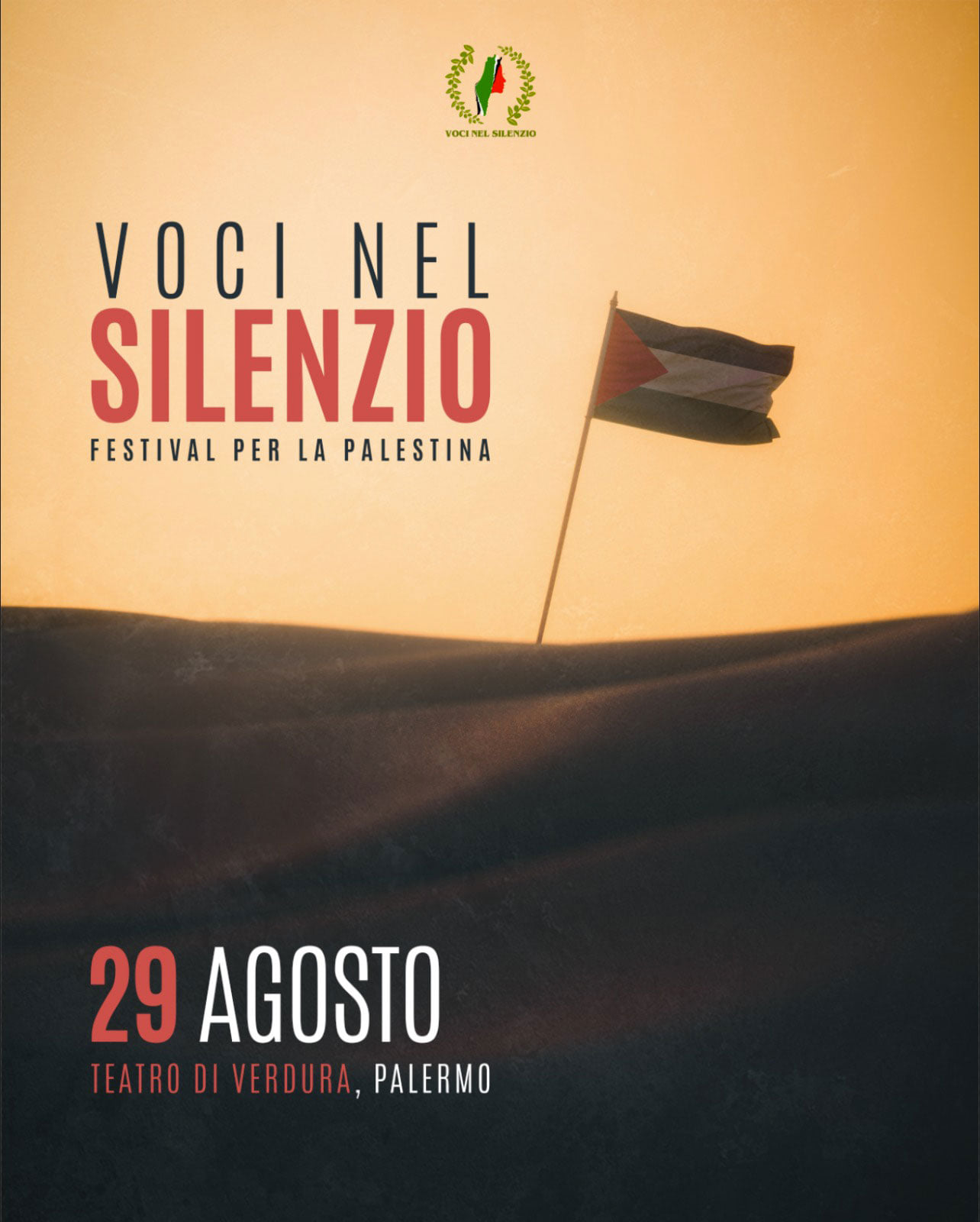 “Voci nel Silenzio”, la serata evento del 29 agosto al Teatro di Verdura dedicata ai bambini palestinesi