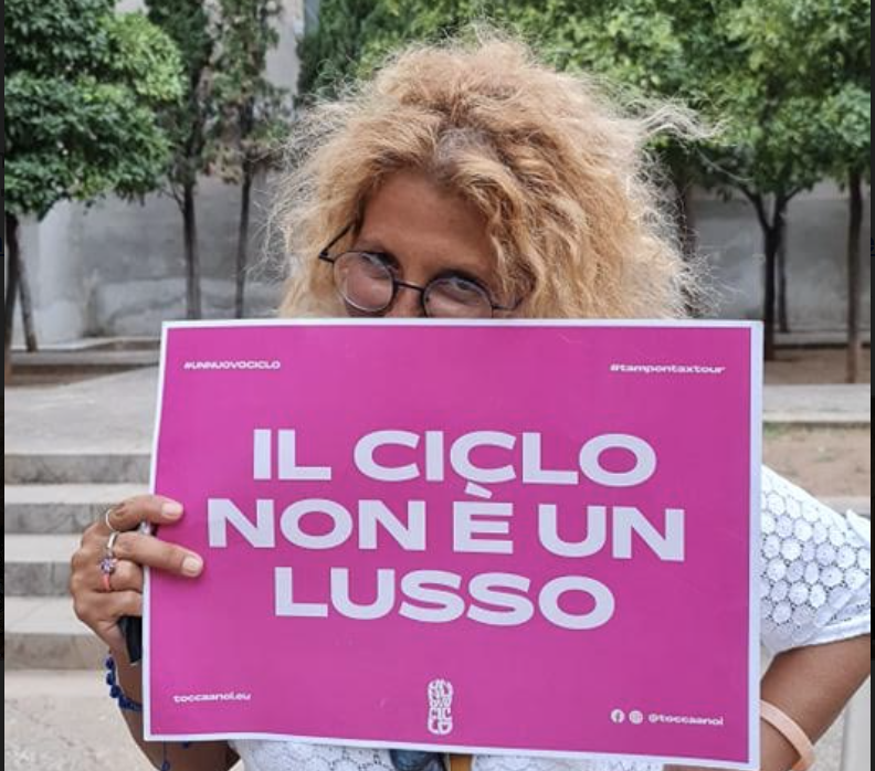 Tampon tax tour a Palermo stop alla tassa sui prodotti per l'igiene
