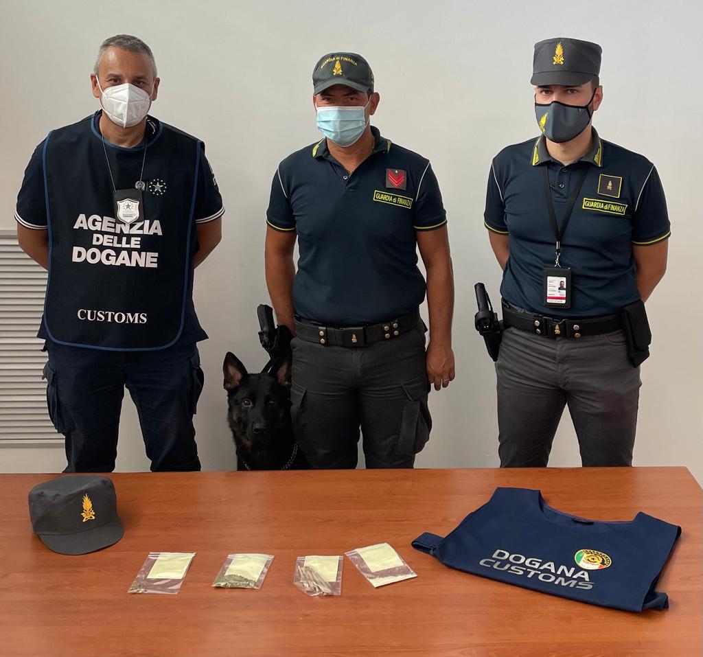 Sequestro droga all’aeroporto “Falcone e Borsellino” di Palermo