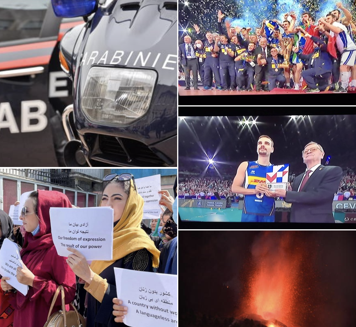 #Tanomattinale 20 settembre 2021: lo spaccio dei bambini, le donne afghane senza lavoro, azzurro volley, l’eruzione nelle Canarie
