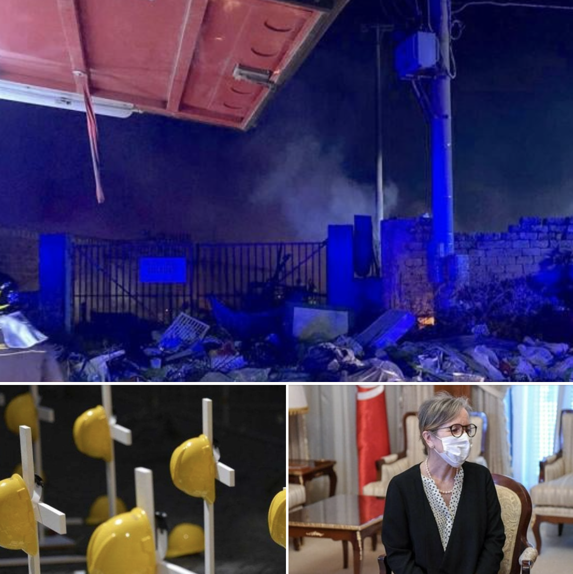 Settembre 2021: incendio con morto in campo migranti, lavoro, strage infinita, la premier tunisina