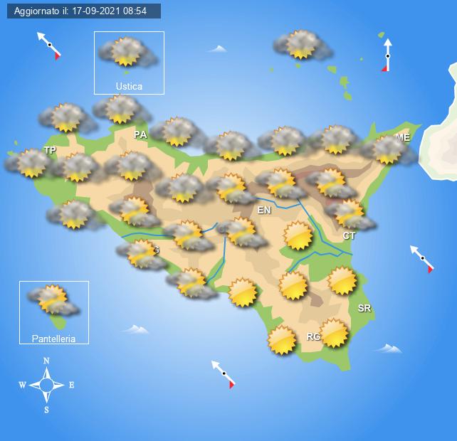 Meteo Sicilia di sabato 18 e domenica 19 settembre