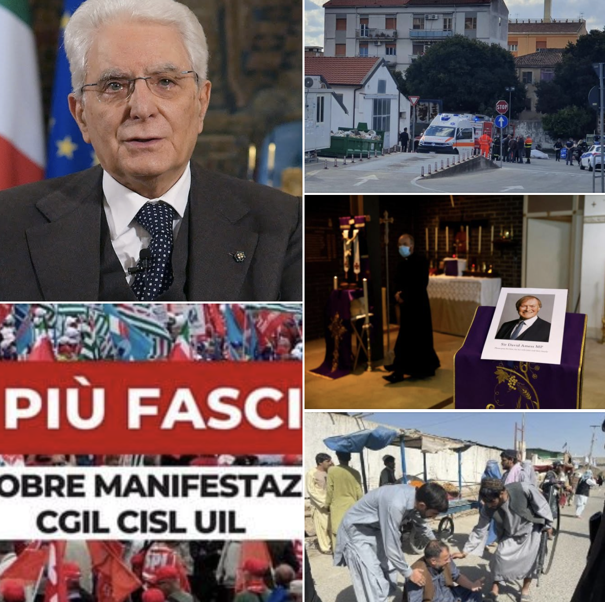 #Tanomattinale 16 ottobre 2021: Mattarella e la “rigenerazione etica” della magistratura,  in piazza a Roma, “mai più fascismi”,  la strage sul lavoro e le misure del Governo  l’omicidio del deputato Tory  strage Isis in Afghanistan