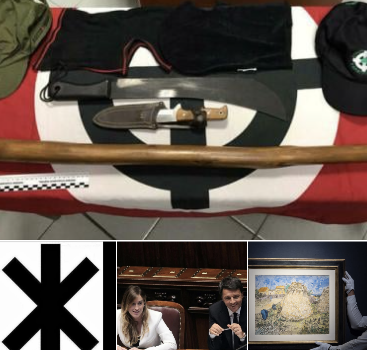 #Tanomattinale 20 ottobre 2021: i neonazisti dell'”Ordine di Hagal”, Renzi e Open, Van Gogh da record