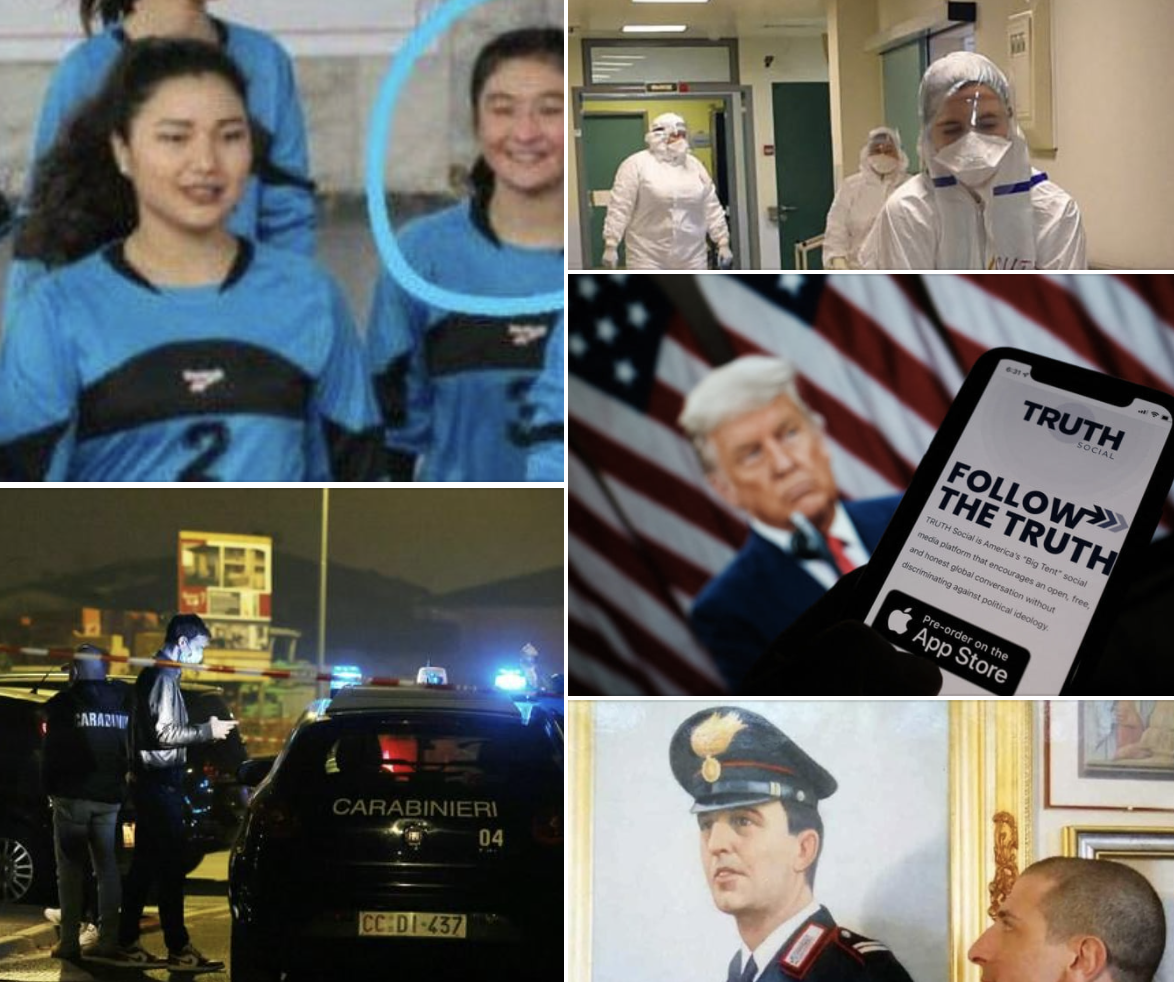 #Tanomattinale 21 ottobre 2021: pallavolista decapitata dai talebani, femminicidio nel bresciano, il Coviddi fa sempre paura, la SIAE e gli hacker, il social di Donaldo, maresciallo Lombardo, novità