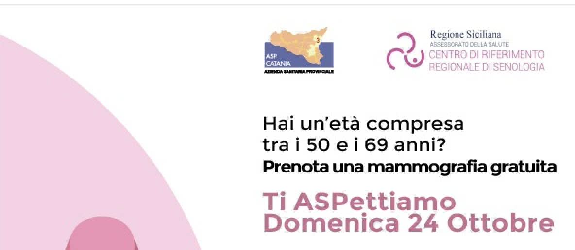 Ottobre rosa all’Asp di Catania, il calendario degli appuntamenti