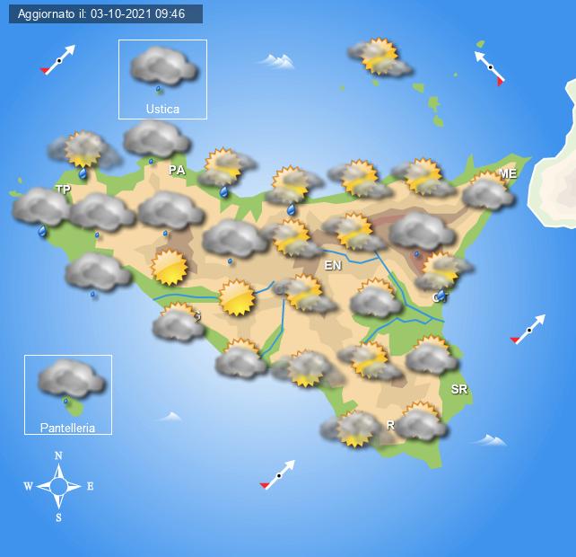 Meteo Sicilia di martedì 5 ottobre