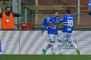 GENOVA (ITALPRESS) - La Sampdoria domina il Sassuolo e vince 4-0 con i gol degli ex Caputo e Sensi...