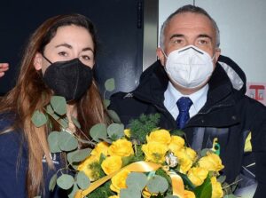 MILANO (ITALPRESS) - Un rientro da campionessa qual è per Sofia Goggia, atterrata intorno alle 13.30...