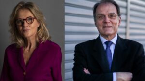 MILANO (ITALPRESS) - Giuseppe Redaelli (presidente AC Varese e Sias) e Monica Mailander (presidente...