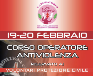 Un corso per gli operatori antiviolenza riservato ai volontari della Protezione Civile: questo...