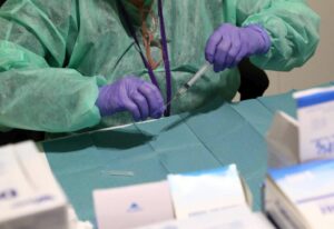 via morelli centro vaccini profughi ucraini,Brescia 17 marzo 2022. Ph Fotolive Fabrizio Cattina...