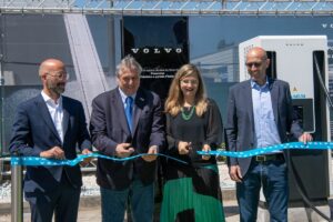 ANCONA (ITALPRESS) – E’ stata inaugurata la stazione di ricarica ultrafast by Volvo Cars / Powerstop...