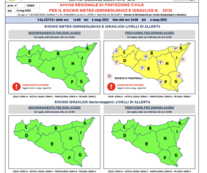 La Protezione Civile Regionale ha diffuso un avviso per rischio meteo-idrogeologico e idraulico per...