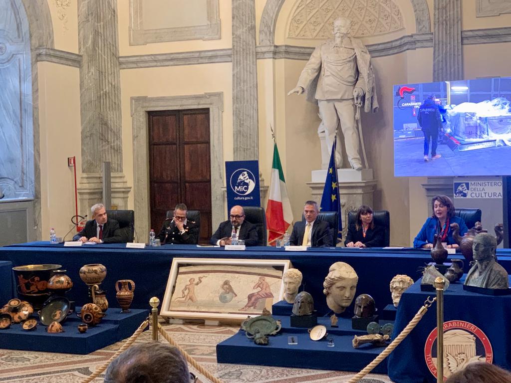 60 reperti archeologici tornano in Italia dagli Stati Uniti