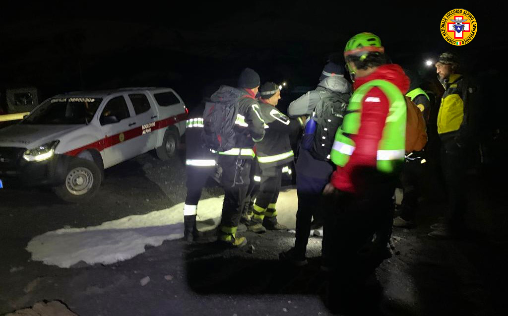 Recupero di due escursionisti dispersi sul versante Etna nord
