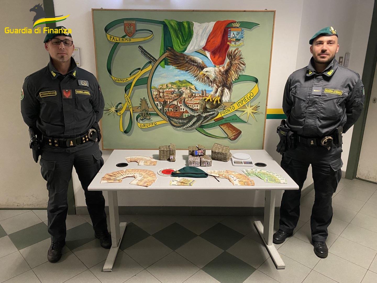 Arrestato palermitano trovato in possesso di 3 chili di hashish