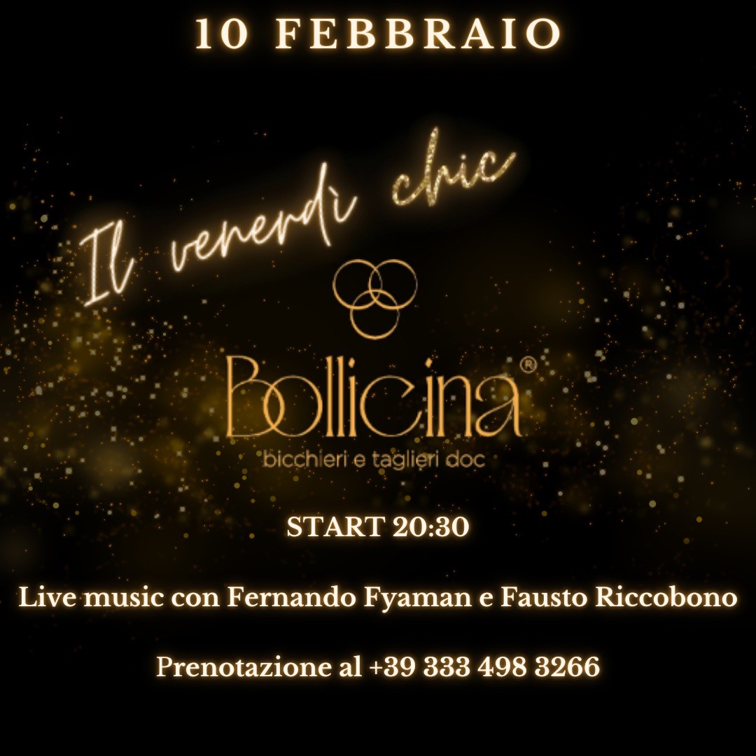 Da Bollicina ancora un “venerdì chic”:  tradizione gastronomica e ritmi brasiliani