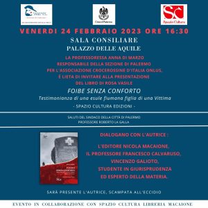 La tragedia delle Foibe raccontata nel libro di Rosa Vasile, scampata all’eccidio. La presentazione...