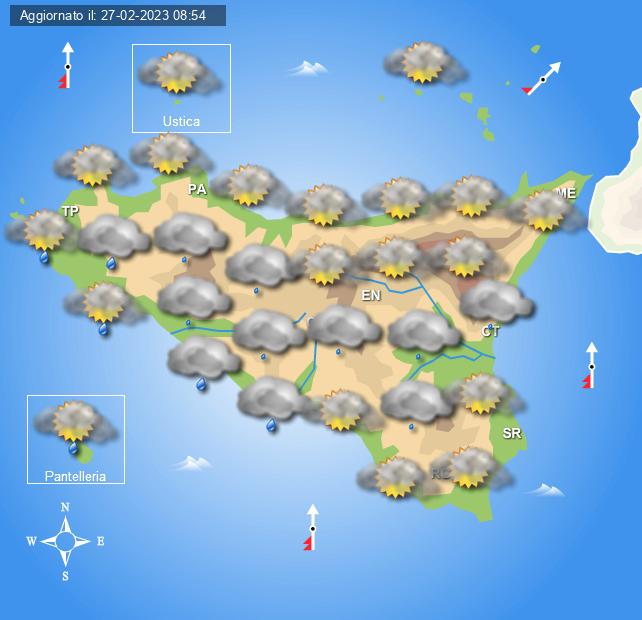 Meteo Sicilia di martedì 28 febbraio