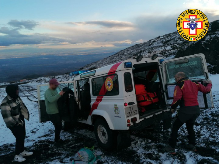 Recuperati due escursionisti e una turista tedesca sull’Etna