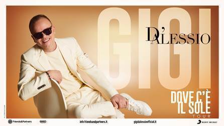 Concerto Gigi D’Alessio a Palermo, nuova data al Teatro della Verdura