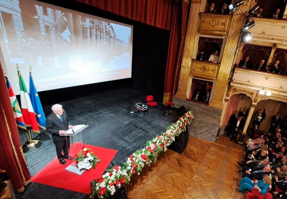 Mattarella “Il frutto del 25 aprile è la nostra Costituzione”