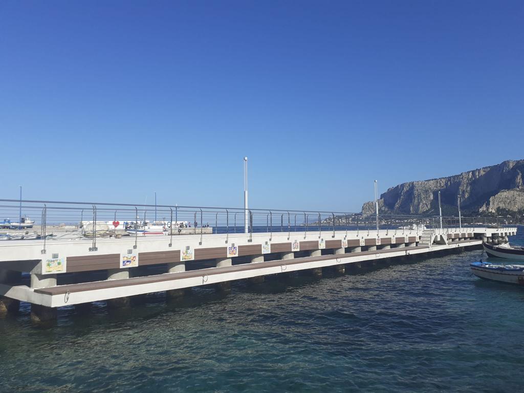 Palermo, completata dalla Regione la riqualificazione del pontile di Mondello