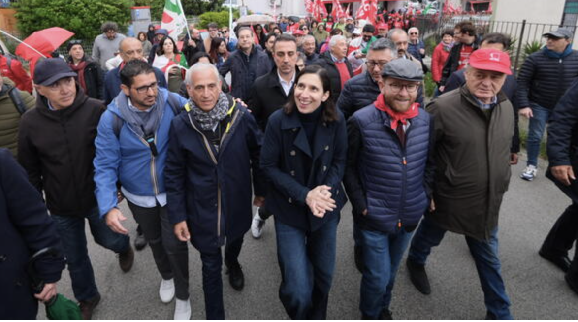 Portella della Ginestra, in 3mila in corteo, c’è anche la segretaria PD Elly Schlein
