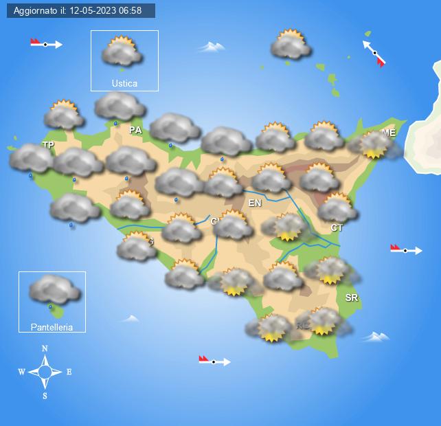 Meteo Sicilia di sabato 13 e domenica 14 maggio