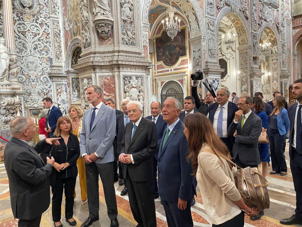 A Palermo Mattarella, il re di Spagna e il presidente del Portogallo