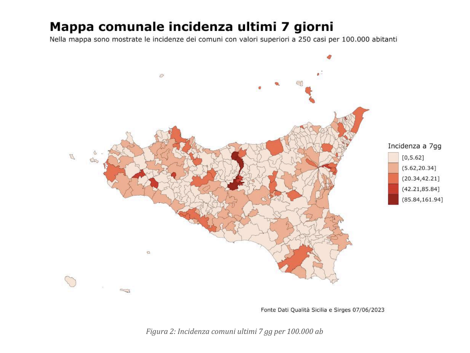 Covid, bollettino settimanale: casi in calo in Sicilia (-5,5%)