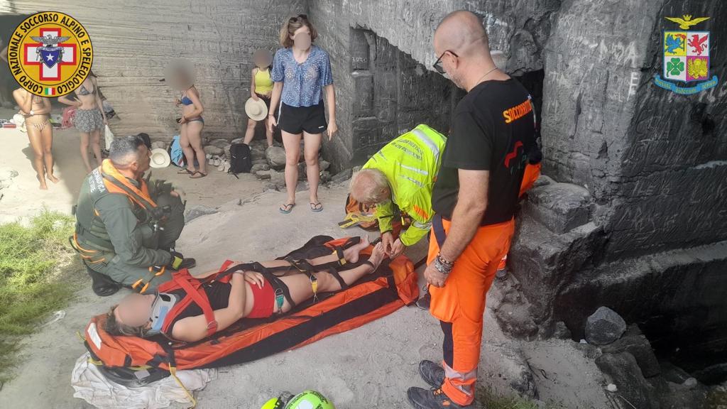 Favignana, intervento per turista precipitata da una scogliera