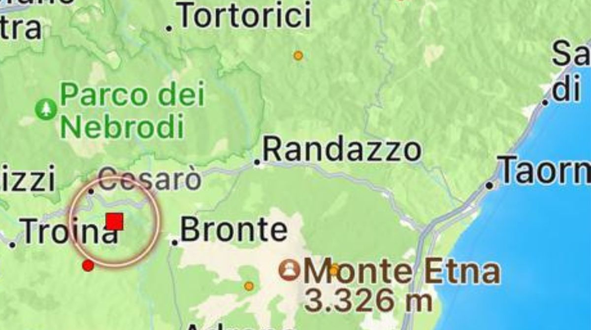 Scosse di terremoto nel messinese, la prima di magnitudo 4.0